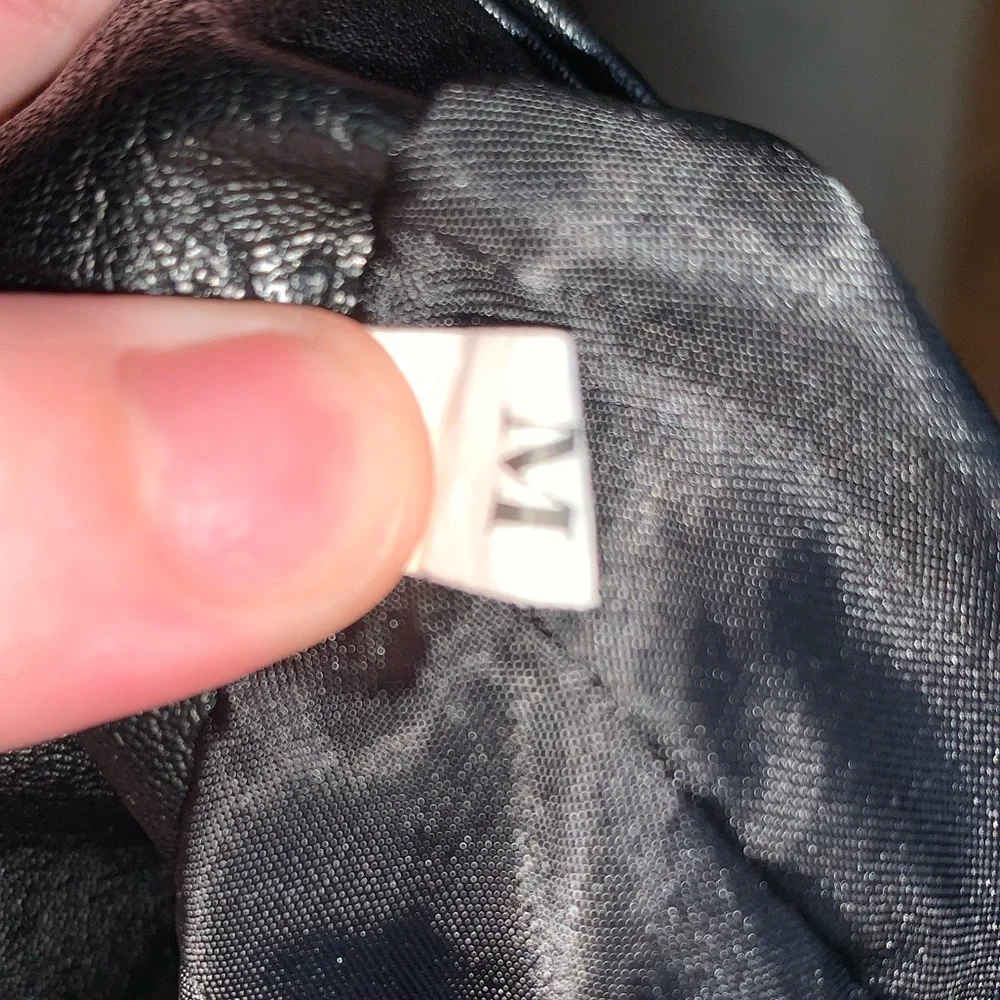 Pleated Leather Flared Mini Skater Girl Skirt W/ Belt Loops & Zipper - Picture 6 of 9